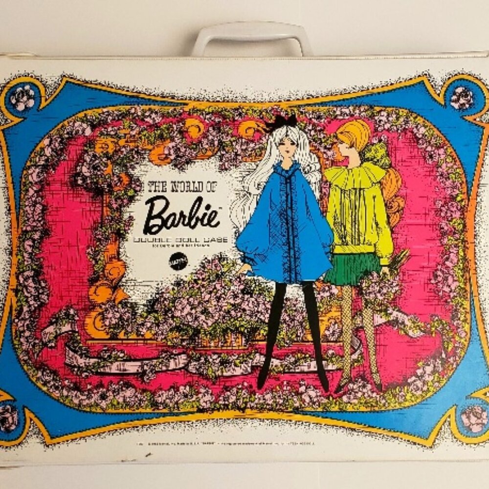 The World of Barbie Double Doll Travel Case, Vintage 1968 by Mattel Inc.